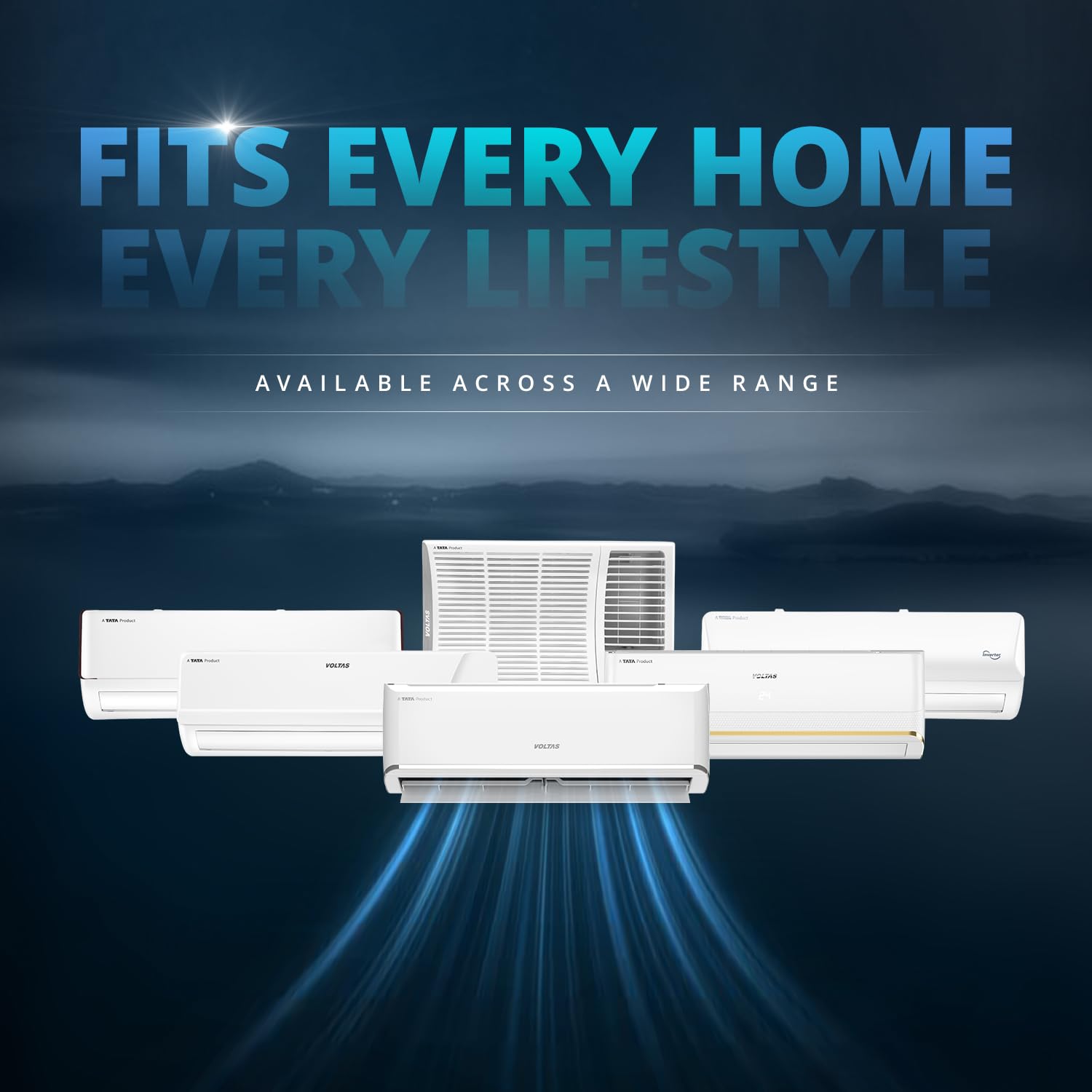 Voltas 243V Vectra Elite 2 ton 3 star inverter Split AC|4-IN-1 Adjustable mode|Energy Efficient|High ambient Cooling-cools even at 52°C|Anti dust filter with Anti-microbial coating|Copper Coil| White - Image 5