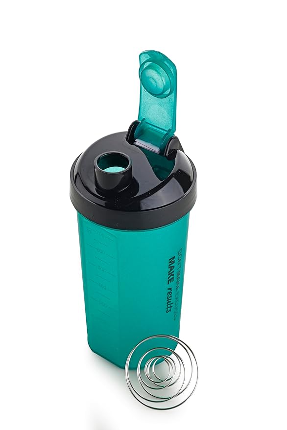 Food Grade BPA Free Material Leak proof, Gym Workout Exercise Shaker Sipper Bottle 700ML for Water Juice Protein Powder Mix Measurement Capacity Return Gift - Image 2